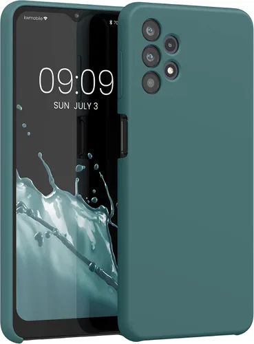 Vista 213 de kwmobile Funda Compatible con Samsung Galaxy A14 5G - Funda de teléfono de TPU y silicona con acabado suave - Verde Lima