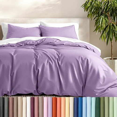 Vista 39 de Bare Home - Funda de edredón de ropa de cama extra larga - Colección premium de 1800 hilos súper suave - Funda de edredón ligera y fresca - Ropa