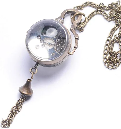 Vista 2 de 81stgeneration - Reloj de bolsillo analógico para hombre y mujer, de cuarzo, 30.7in