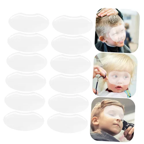 Vista 4 de 100 piezas de escudo de ducha para peluquería máscara de ojos visera facial al aire libre para salones de peluquería protección de material duradero