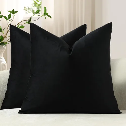 Vista 29 de Funda de almohada para cuerpo de Dezene, súper suave de terciopelo con cierre de cremallera oculto.