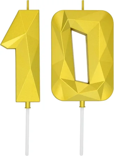 Vista 226 de DERVENTA Vela Grande de Cumpleaños Número 3D Verde Luminoso de 3.7 Pulgadas Celebración de Fiesta Aniversario Decoración Adorno para Pastel 1 Pieza