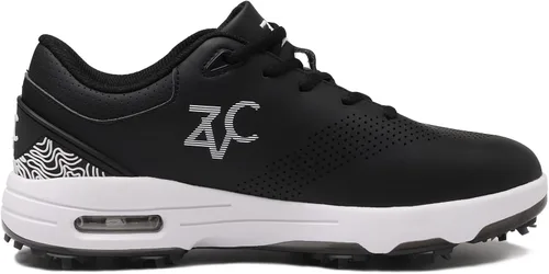 Vista 6 de ZVC Zapatos de golf para hombre con pinchos, antideslizantes, resistentes al agua, ligeros, transpirables, profesionales, para exteriores