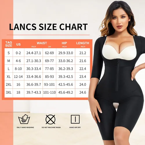 Vista 7 de LANCS Fajas Colombianas moldeadoras de cintura para mujer, con control de abdomen y control de abdomen
