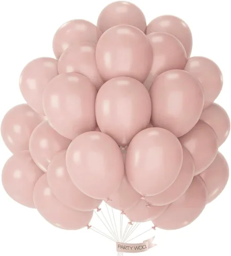 Vista 112 de PartyWoo - Globos de color albaricoque retro, 120 unidades de 5 pulgadas, de látex, para arco de globos, decoración de fiesta y de cumpleaños