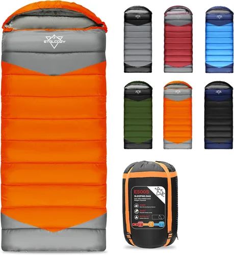 Vista 18 de Lightweight 3-Season Sleeping Bag for Adults/Kids Camping, Compact w/Compression Sack, Waterproof Ripstop, Portable for Backpacking Hiking Travel