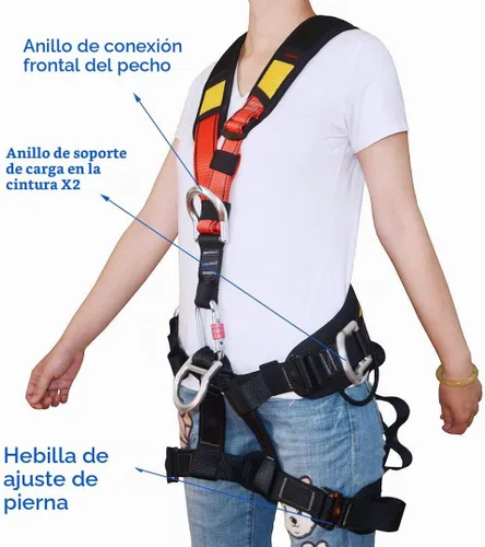 Vista 6 de Escalada, escalada en roca, cinturón de seguridad para rappel, equipo de escalada de árboles de rescate de incendios
