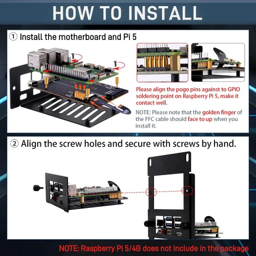 Vista 8 de GeeekPi Soporte de rack de 2U de 19 pulgadas para Raspberry Pi 5, con 10 adaptadores PCIe a M.2 NVMe SSD, compatible con rack de servidores de 19