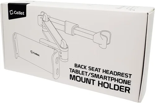 Vista 9 de Cellet Soporte universal para reposacabezas de coche para tabletas y teléfonos, soporte giratorio de 360° para tableta con brazo extensible