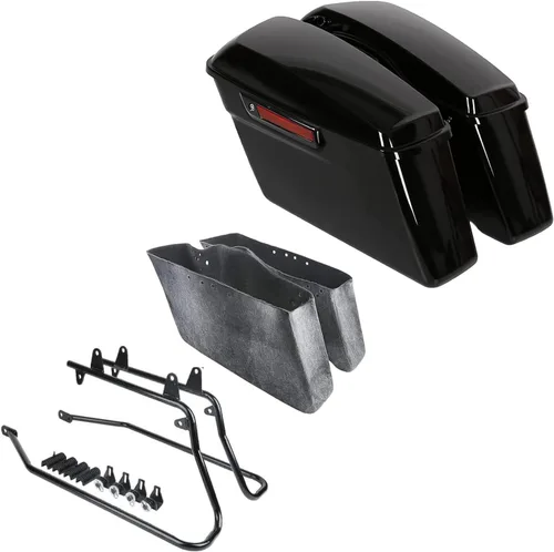 Vista 10 de TCT-MOTORPARTS Bolsa de sillín dura para alforja de conversión de hardware para Harley 2018-2025 Softail Fat Boy Breakout