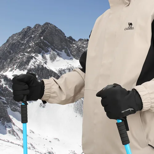 Vista 7 de outdoor plus Guantes de correr para hombres y mujeres, guantes térmicos para pantalla táctil, guantes de conducción para senderismo, ciclismo