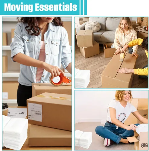 Vista 6 de Vipolish 100 bolsas de espuma de polietileno blanco de 3.9 x 5.9 pulgadas para embalar artículos frágiles