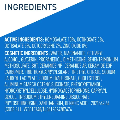 Vista 9 de CeraVe AM Loción hidratante facial con SPF 30, hidratante facial sin aceite con SPF, formulado con ácido hialurónico, niacinamida y ceramidas,