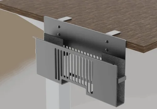Vista 8 de Soporte vertical para portátil de montaje lateral para almacenamiento de escritorio, se adapta a