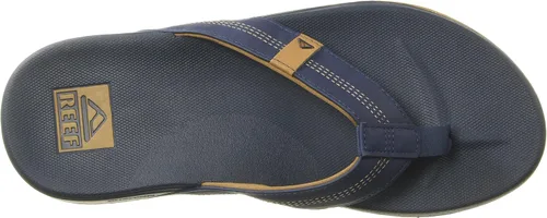 Vista 5 de Reef Chanclas Cushion Phantom para hombre, Azul marinoMarrón claro