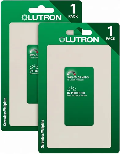 Vista 14 de Lutron Claro - Placa de pared de 1 banda (paquete de 6) CW-1-AL-6 almendra