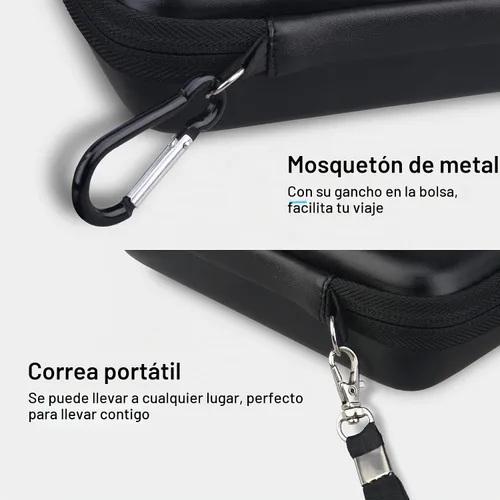 Vista 4 de Lacdo Estuche de transporte de disco duro para SanDisk Professional G-Drive ArmorATD - Disco duro externo portátil resistente HDD USB-C USB 3.2 Gen