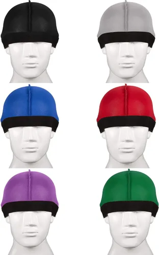 Vista 4 de 6 gorras de ondas sedosas para hombres y niños 360 Wave Durag Cap Elastic Wave Velvet Hat