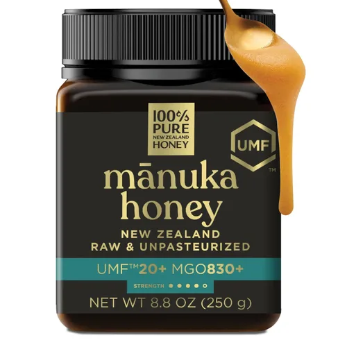 Vista 11 de Miel de Manuka UMF 10+ (MGO 261+) 100% Miel Pura de Nueva Zelanda - Certificada. Cruda, 8.8 Oz (250g) Raw & Unfiltered Manuka Honey UMF 10+