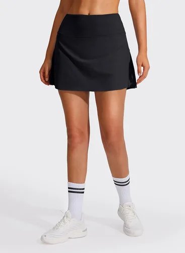 Vista 2 de Pleated Tennis Skirt for Women with Pockets Shorts Women's High Waisted UPF50+ Athletic Golf Skorts Skirts for Running Casual