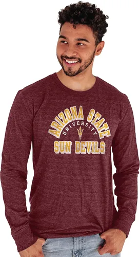 Vista 5 de Blue 84 NCAA - Camiseta de manga larga para hombre Tri-Blend