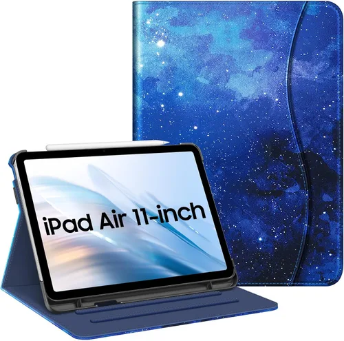 Vista 13 de Fintie Funda tipo libro para iPad Air de 11 pulgadas y iPad Air de 5ª/4ª Negro