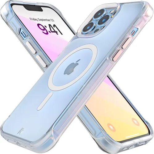 Vista 20 de REBEL Funda transparente para iPhone 13 [Crystal Series Gen-3] compatible con MagSafe, no se amarillea, antiarañazos, protección a prueba de golpes