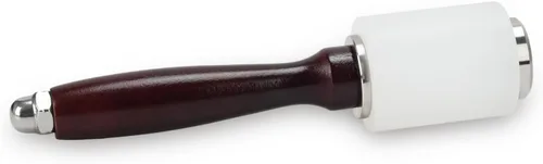 Vista 5 de Martillo de tallado de cuero, mazo con mango de madera, martillo de nailon para tallado en cuero, mazo de artesanía en cuero, mango de madera