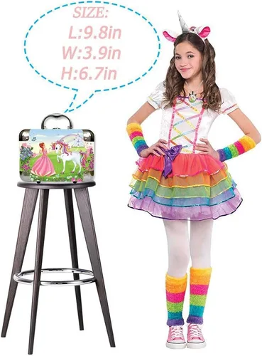 Vista 3 de Joyero de unicornio para niñas dos regalos de unicornio para niñas caja de joyería de unicornio de princesa y colgante de unicornio cajas de joyería