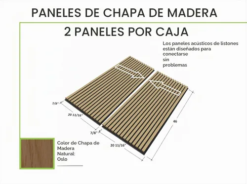 Vista 8 de Woody Walls Paneles de pared de madera acústica para decoración de paredes interiores, juego de 2 paneles de madera sin costuras para paredes, pared