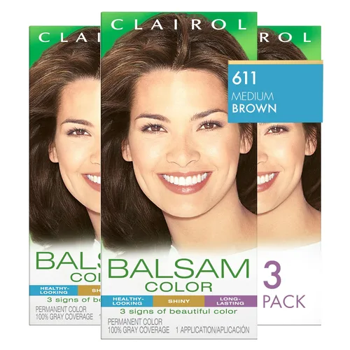 Vista 6 de Clairol Balsam - Tinte permanente para el cabello, marrón oscuro 020, paquete de 1 unidad