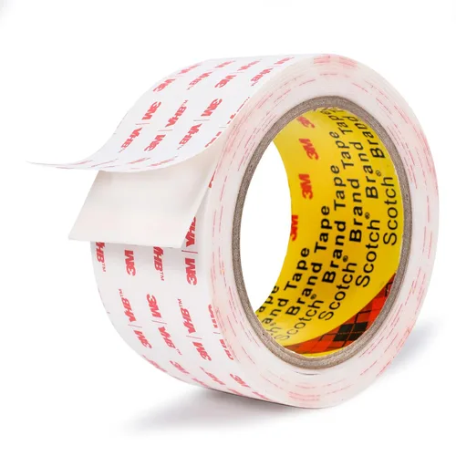 Vista 7 de Cinta de doble cara de 0.39 pulgadas x 9.85 pies, cinta de montaje extraíble resistente, tiras adhesivas para colgar cuadros