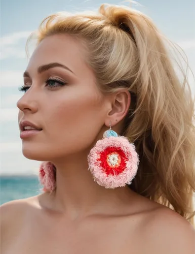 Vista 3 de Handmade Dangle Earrings Cute Statement Earrings Colorful Fun Novelty Preppy Jewelry Gifts for Girls Women