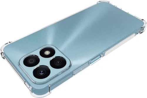 Vista 5 de USTIYA Funda para Honor X8A 4G Clear TPU Cuatro Esquinas Cubierta Protectora Transparente Suave