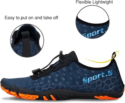 Vista 4 de Water-Shoes-Mens-Womens Quick-Dry Barefoot-Swim Diving Shoes-Aqua-Socks for Sports Climbing Beach Surf