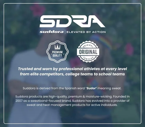 Vista 5 de Suddora Diadema de entrenamiento para hombres y mujeres, banda deportiva que absorbe la humedad, bandas de tela de rizo de algodón ligero