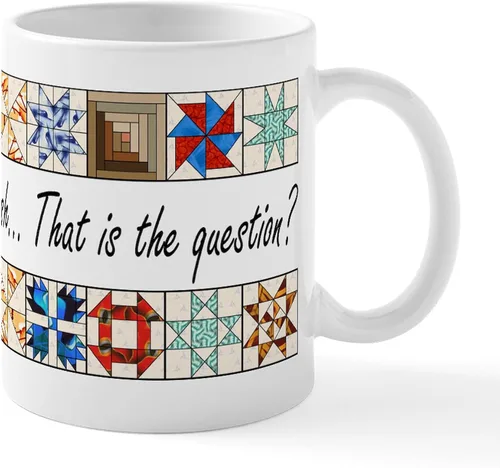 Vista 154 de CafePress Ascii - Taza de café de cerámica, taza de té, 11 onzas