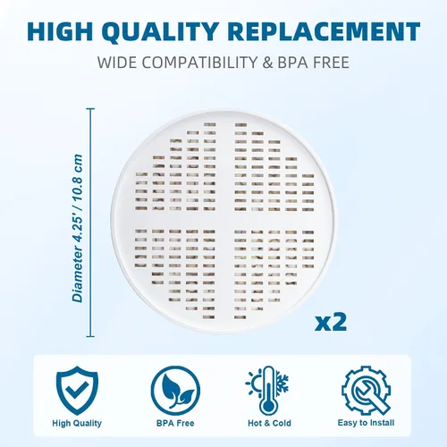 Vista 5 de Cartucho de repuesto de filtro de ducha con vitamina C + vitamina E + vitamina A para filtro de cabezal de ducha Aquahomegroup, 2 paquetes