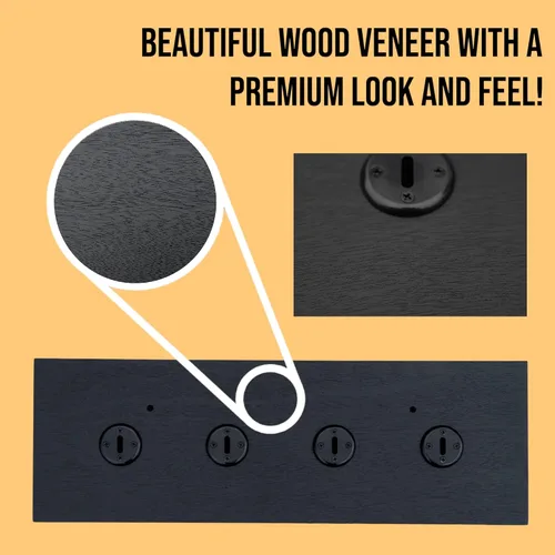 Vista 2 de Estante tonal para accesorios (negro, estante de 16" Premium - 4 soportes)