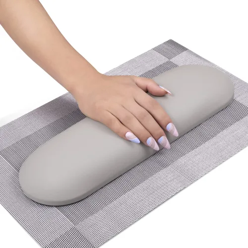 Vista 8 de Almohada y tapete para reposabrazos, cojín para manicura de salón de belleza, soporte de mano para manicurista con tapete para manicura profesional