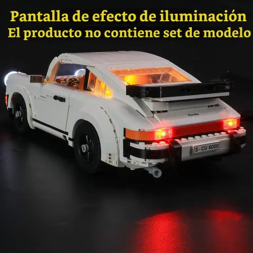 Vista 5 de GEAMENT - Kit de luces LED para el nuevo Porsche 911 2021, compatible con el modelo LEGO 10295 Creator Expert (juego de modelos no incluido)
