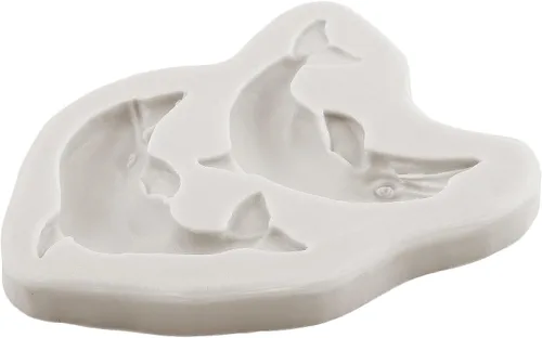 Vista 7 de Molde de silicona para fondant de delfín, molde de caramelo de chocolate con delfines Decoración de tartas de cumpleaños para boda, decoración