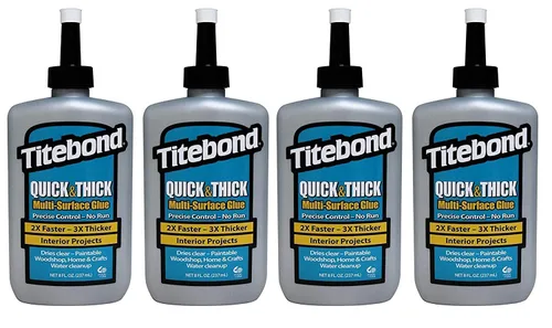 Vista 9 de Titebond 2403 8OZ Pegamento Rápido y Espeso, 8 oz, Transparente