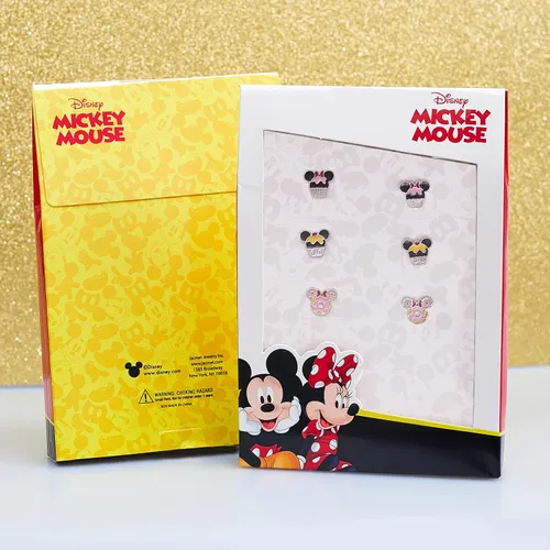 Vista 5 de Disney Mickey and Minnie Mouse Fashion Stud Earring Set - 345 Pairs Per Set