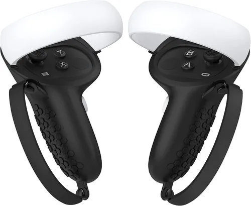 Vista 2 de Protective Cover Compatible with Oculus Quest 2 Accessories, Silicone Controller Grip Cover Protector, Soft Shell Skin with Face Cover and Lens