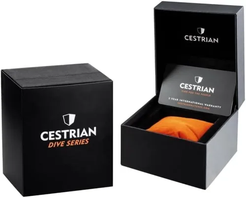 Vista 3 de Cestrian Dive Series Negro Dial Azul Cerámica Bisel Acero Pulsera Automático 300M Reloj para hombre, Negro -, Classic