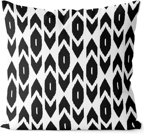 Vista 14 de BEDSUM Funda de almohada de microfibra, suave, decorativa, geométrica, abstracta, triangular, funda de cojín cuadrada para sofá, dormitorio, 18 x 18