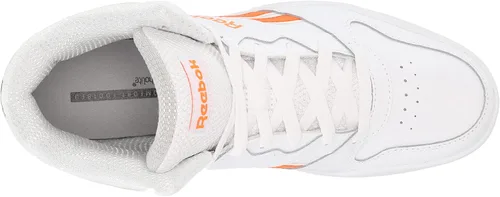 Vista 5 de Reebok Bb4500 Hi High Top Tenis de baloncesto para hombre, BlancoNaranja Smash Gris Puro