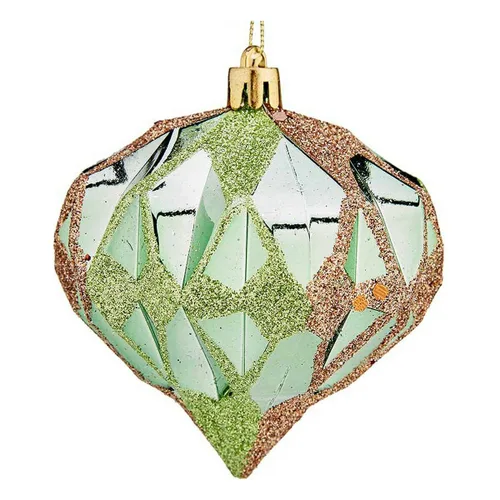 Vista 2 de Bolas de Navidad Krist+ Verde Plástico Diamante Ø 8 cm 6