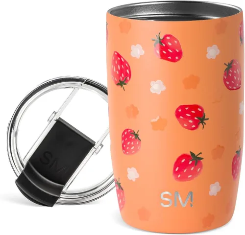 Vista 19 de Simple Modern Taza de café de viaje Tumbler con tapa abatible Reutilizable, aislada, de acero inoxidable, taza de café helado Cold Brew, termo